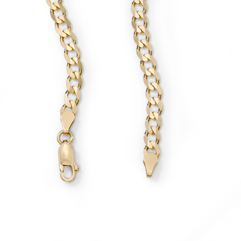 14K Gold Plated 4.6mm Curb Chain - 24"