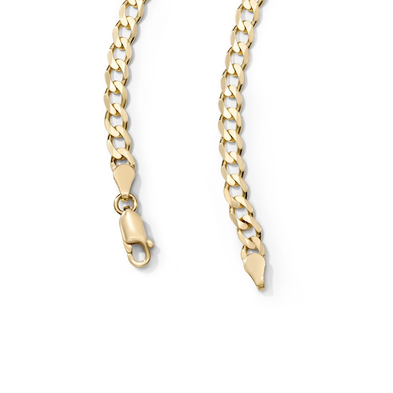 14K Gold Plated 4.6mm Curb Chain - 22"