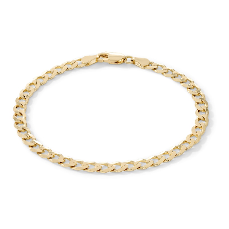 14K Gold Plated Curb Chain Bracelet - 7.5”