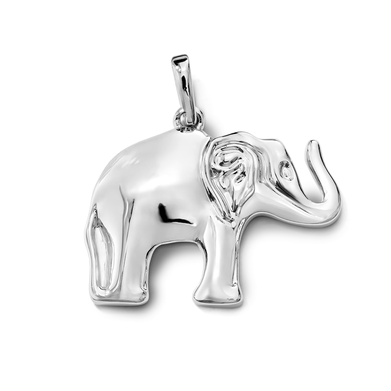 Silver-Plated High-Polished Elephant Charm