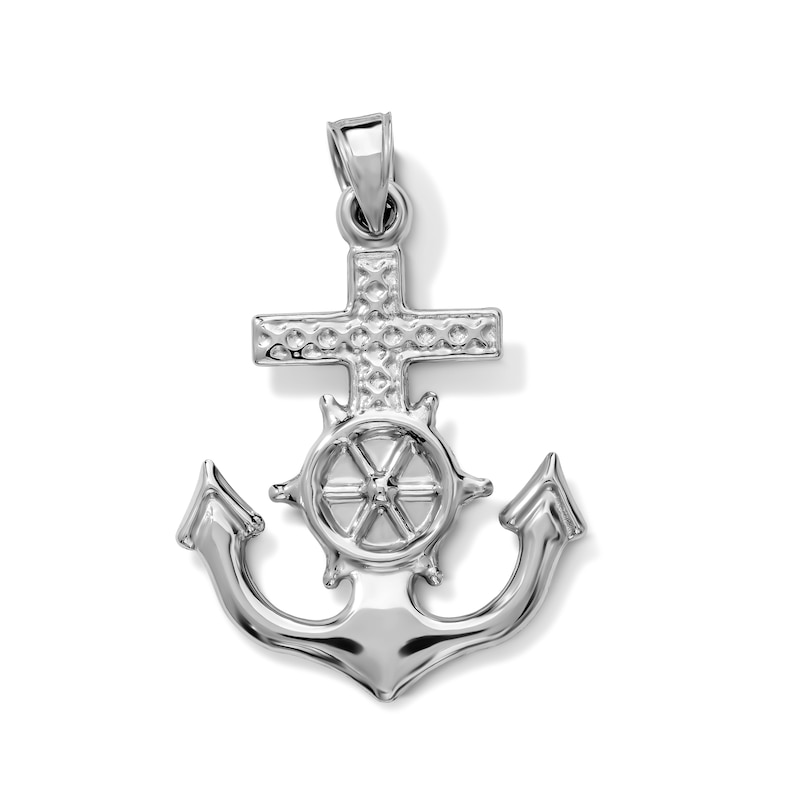 Hollow Sterling Silver Helm Necklace Charm