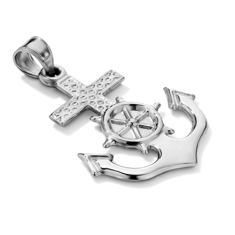 Hollow Sterling Silver Helm Necklace Charm
