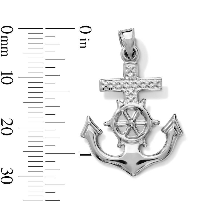 Hollow Sterling Silver Helm Necklace Charm