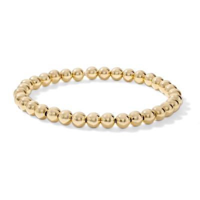 14K Gold Filled 5mm Beaded Bracelet - 7.5"