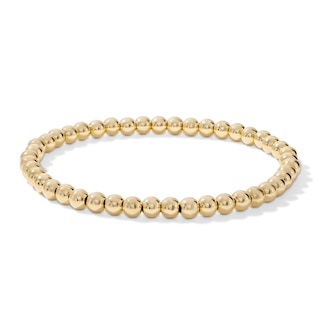 14K Gold Filled 4mm Beaded Bracelet - 7"