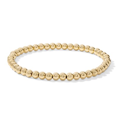 14K Gold Filled 4mm Beaded Bracelet - 7"