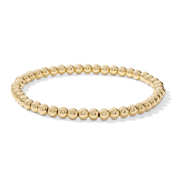 14K Gold Filled 4mm Beaded Bracelet - 7"