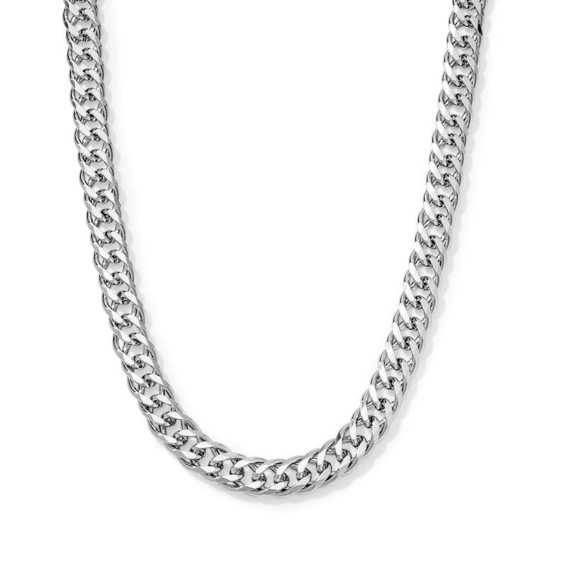 Sterling Silver 6.5mm Rambo Curb Chain - 22"