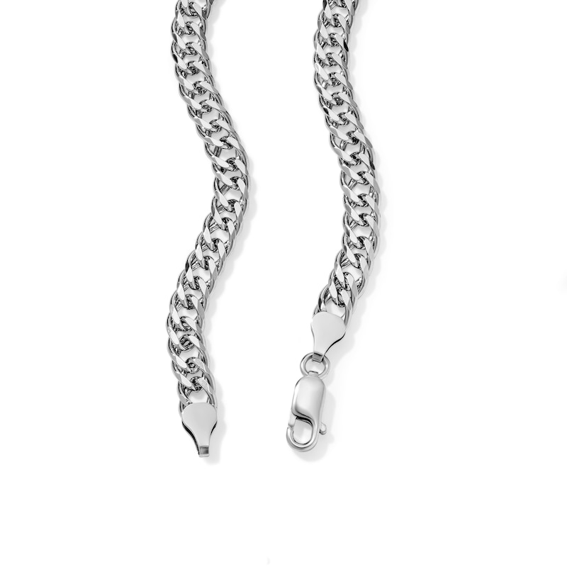 Sterling Silver 6.5mm Rambo Curb Chain - 22"