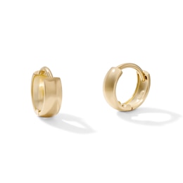 14K Gold Plated 10.5mm Huggie Hoops