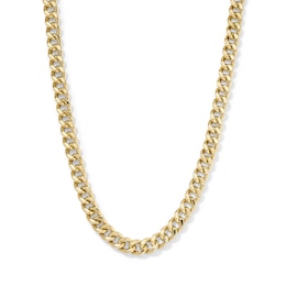 10K Gold-Bonded 6.3mm Curb Chain - 20"