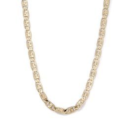 14K Gold-Plated 4.75mm Valentino Pave Sunburst Chain - 20"