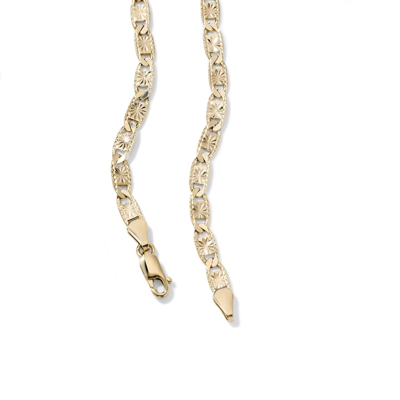 14K Gold-Plated 4.75mm Valentino Pave Sunburst Chain - 20"