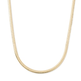 14K Gold-Plated 3.1mm Stardust Herringbone Chain - 18"