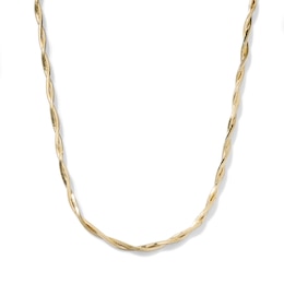 14K Gold-Plated 3.1mm Double Snake Chain - 18"