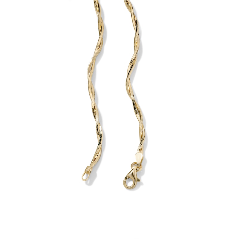 14K Gold-Plated 3.1mm Double Snake Chain - 18"