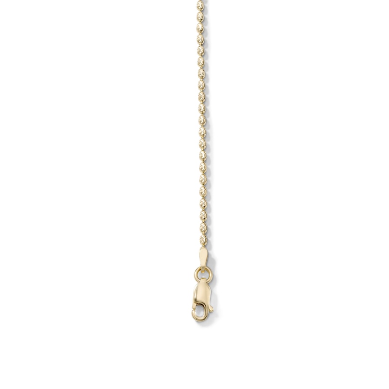 14K Gold-Plated 1.8mm Oval Bead Chain Anklet - 9" + 1"