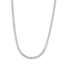 Sterling Silver 3mm Serpentine Chain - 18"