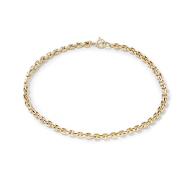 14K Gold-Plated 3.96mm Panther Chain Bracelet - 7.5"