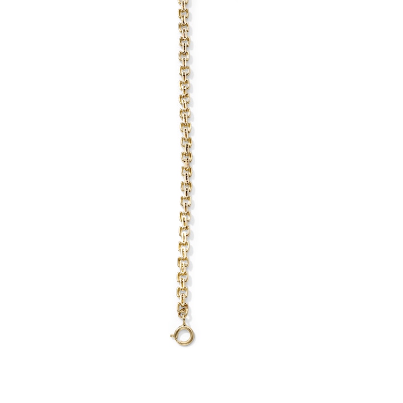 14K Gold-Plated 3.96mm Panther Chain Bracelet - 7.5"