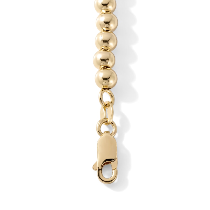 14K Gold-Plated 5mm Bead Chain Bracelet - 7.5"