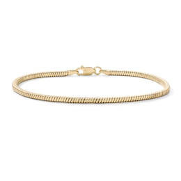 14K Gold-Plated 2.2mm Snake Chain Bracelet - 7.5"