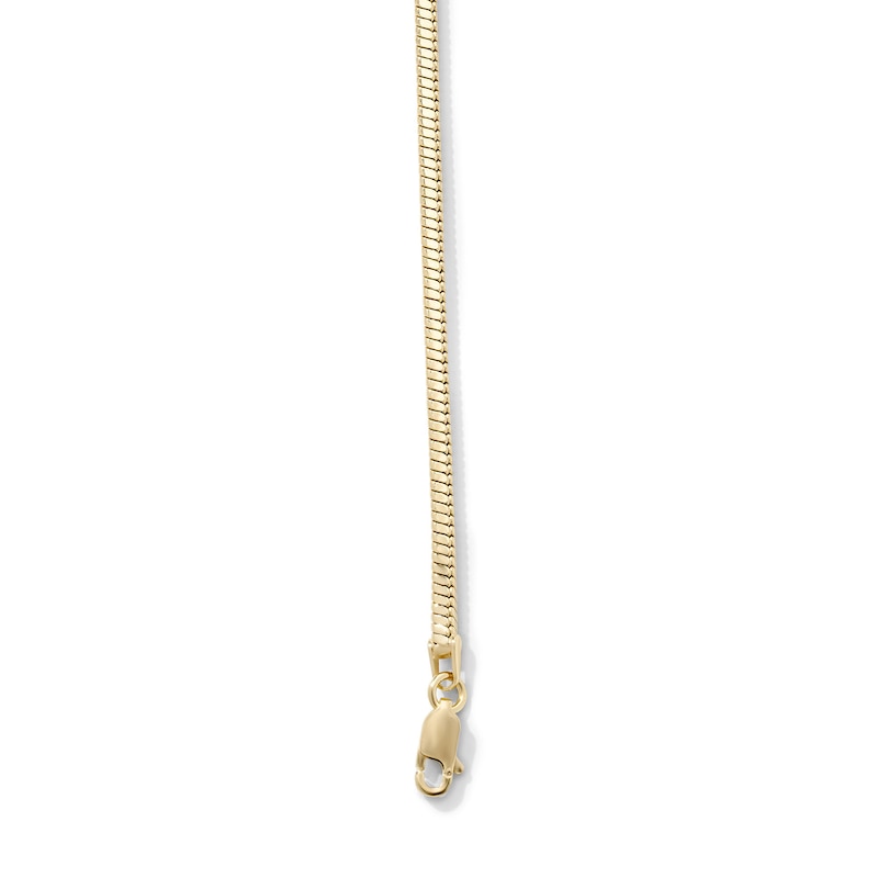 14K Gold-Plated 2.2mm Snake Chain Bracelet - 7.5"