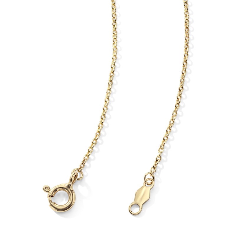 14K Gold Plated Pink and White CZ Heart Halo Pendant - 16" + 2"