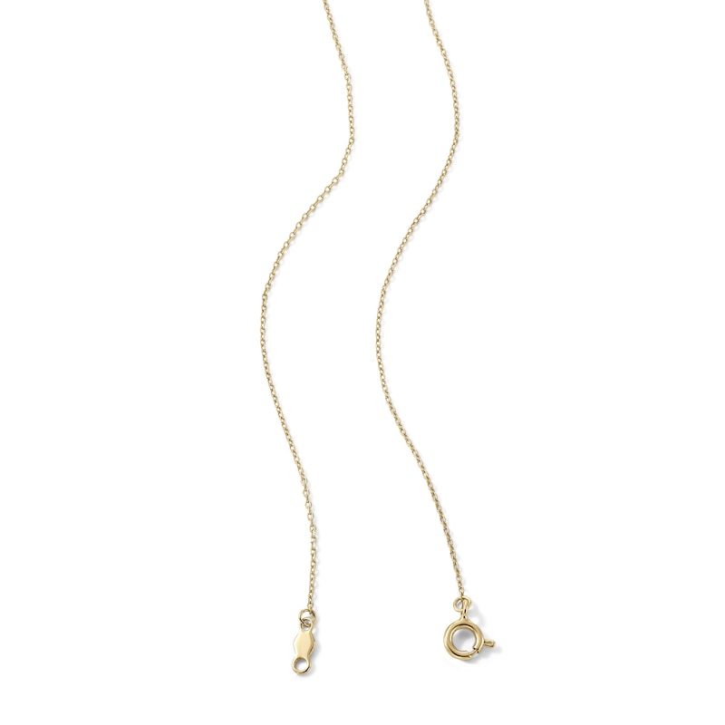 14K Gold Plated CZ Fancy Cross Necklace - 16" + 2"