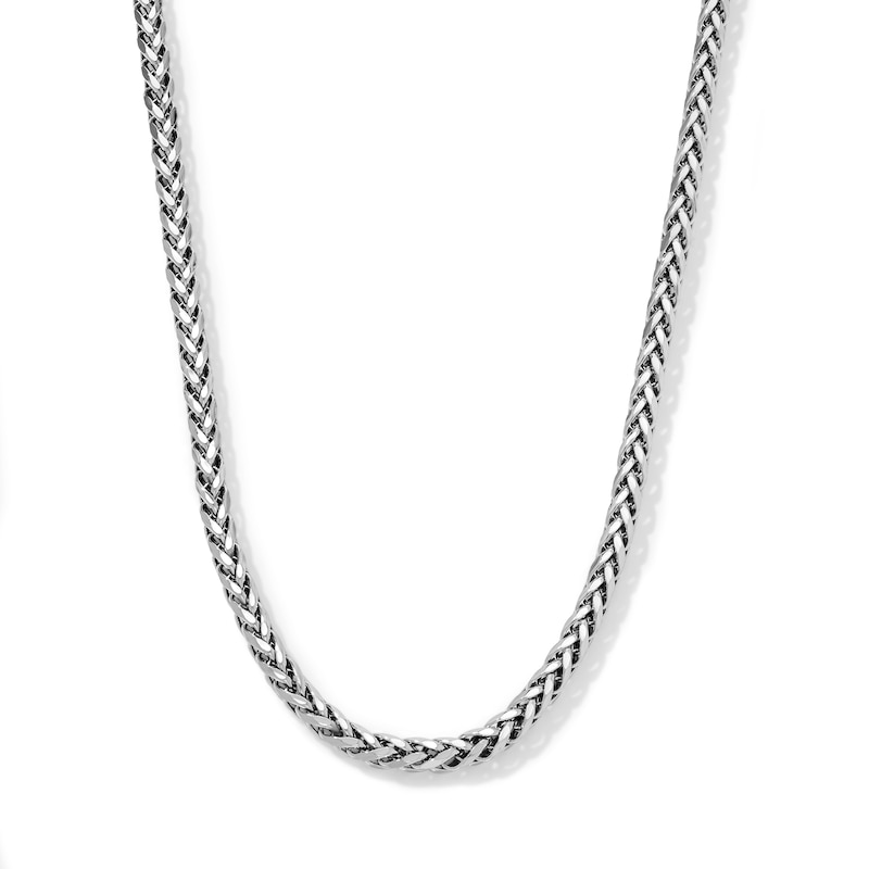 Sterling Silver 3.2mm Triple Wheat Chain - 22"