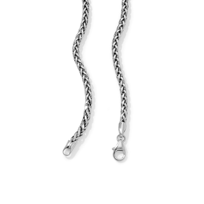Sterling Silver 3.2mm Triple Wheat Chain - 22"