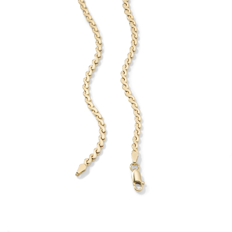 14K Gold-Plated 2.85mm Serpentine Chain - 18"