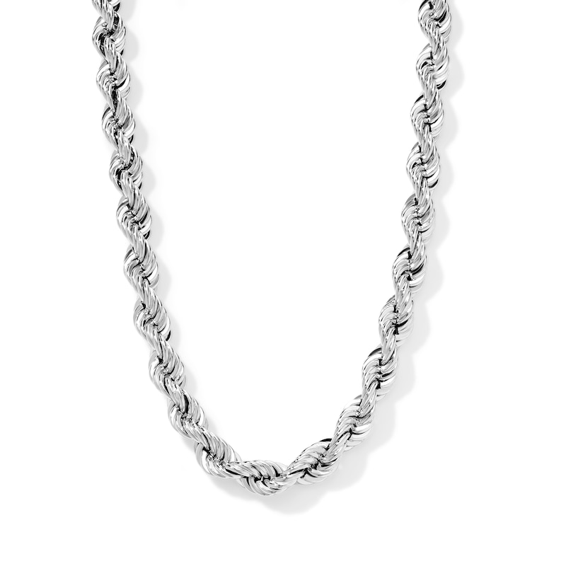 Silver-Plated 5.5mm Rope Chain - 20"
