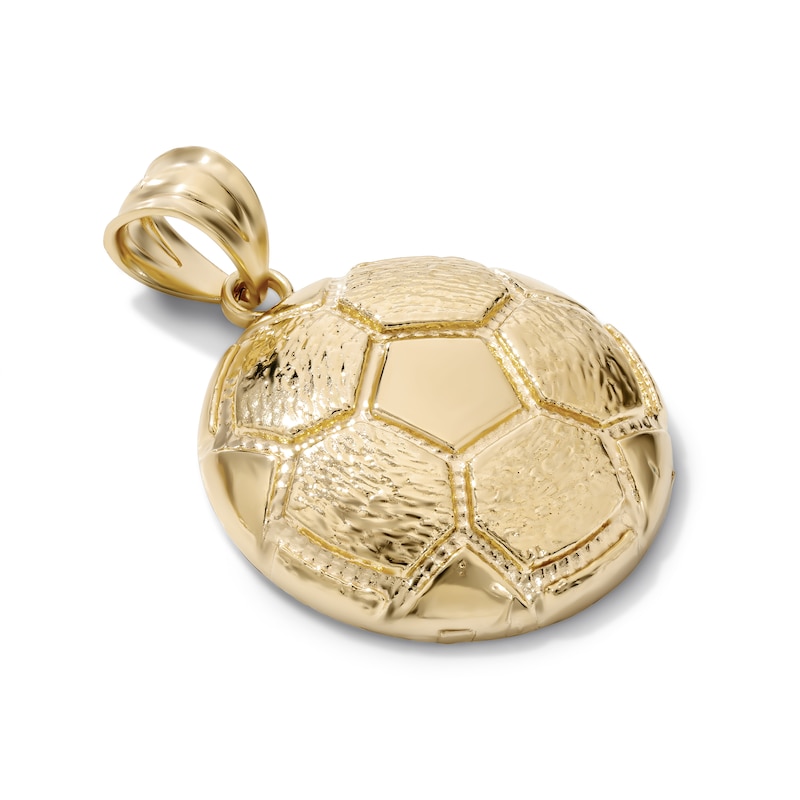 14K Gold-Plated Soccer Ball Necklace Charm
