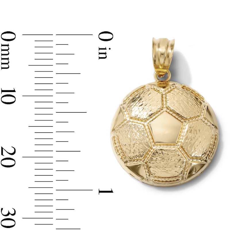 14K Gold-Plated Soccer Ball Necklace Charm