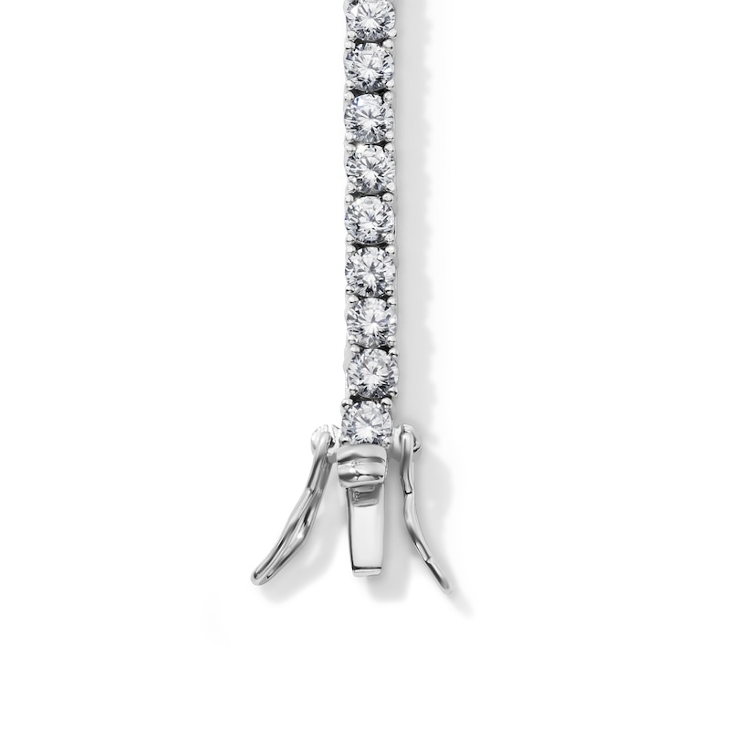 White Rhodium Plated CZ Tennis Bracelet
