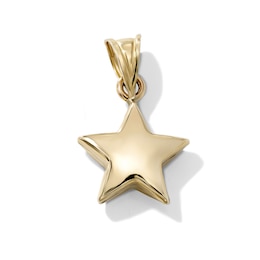 24K Gold-Plated Puffy Star Charm