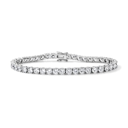 Silver-Plated 5mm CZ Tennis Bracelet - 7"