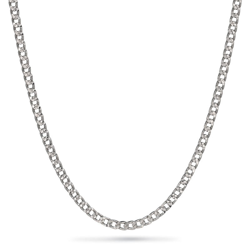 Solid Sterling Silver 3.6mm Curb Chain - 20"