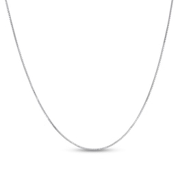Solid Sterling Silver 1mm Box Chain - 18"