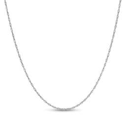 Solid Sterling Silver 2mm Singapore Chain - 24"