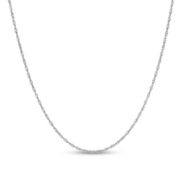 Solid Sterling Silver 2mm Singapore Chain - 20"