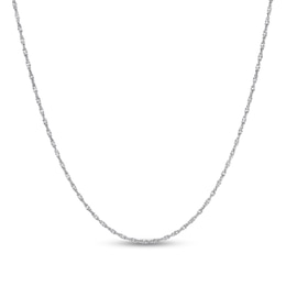 Solid Sterling Silver 2mm Singapore Chain - 16"