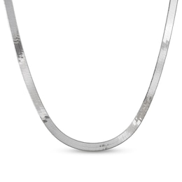 Solid Sterling Silver 5.4mm Herringbone Chain - 18"