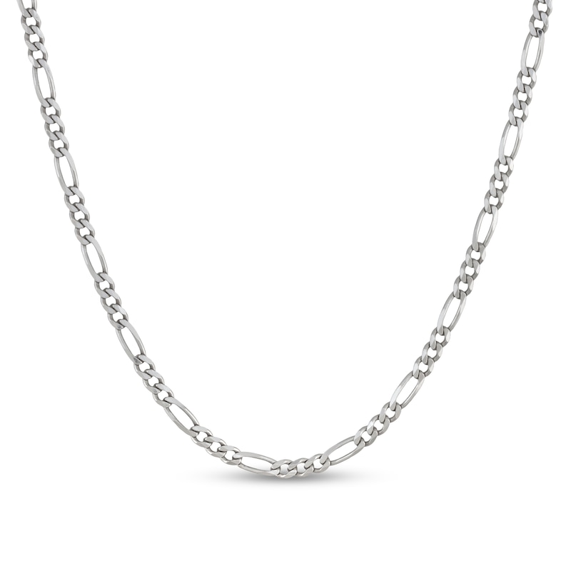 Solid Sterling Silver 5.6 Figaro Chain - 24"