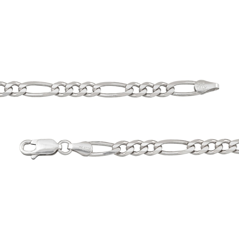 Solid Sterling Silver 5.6mm Figaro Chain - 20"