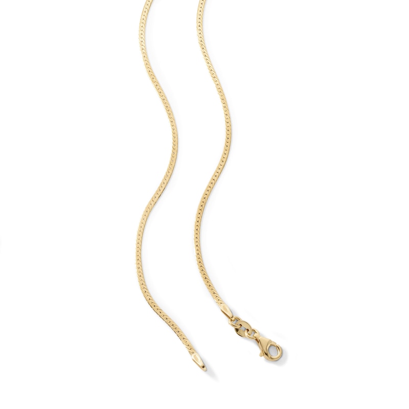 14K Gold-Plated 1.8mm Snake Chain - 16" + 2"