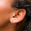 10K Gold Hoop Earrings with Butterfly