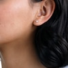 4mm Star-Shaped Cubic Zirconia Stud Earrings in Sterling Silver