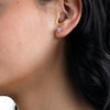 Solid Sterling Silver 5mm Heart-Shaped CZ Solitaire Studs